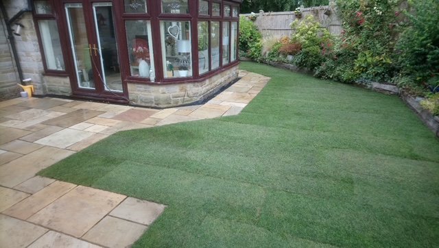 Rear Lawn and patio
