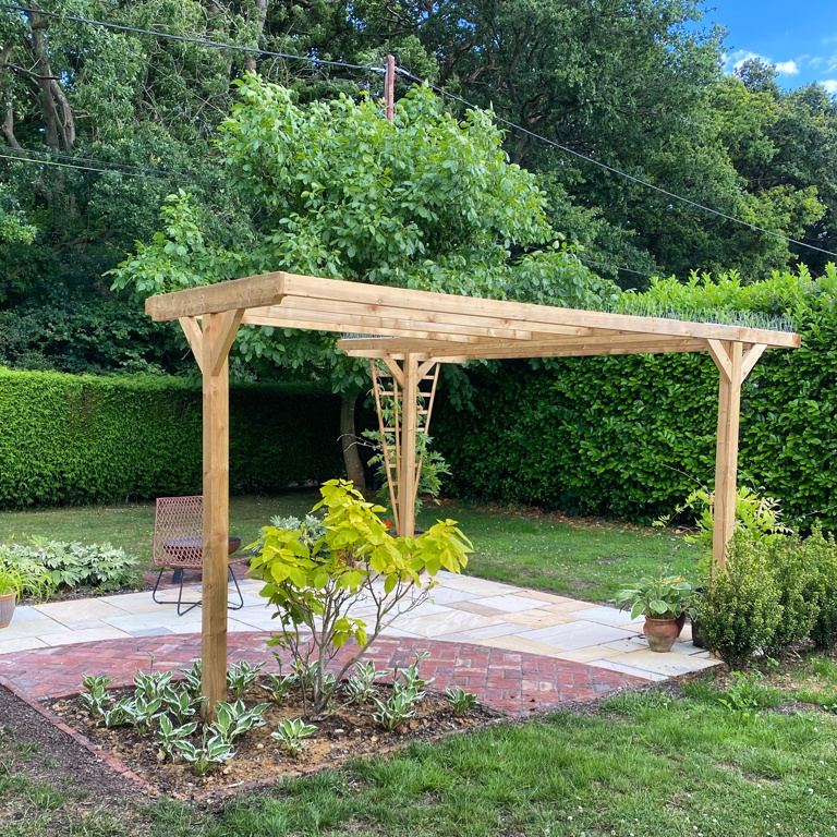 pergola and patio