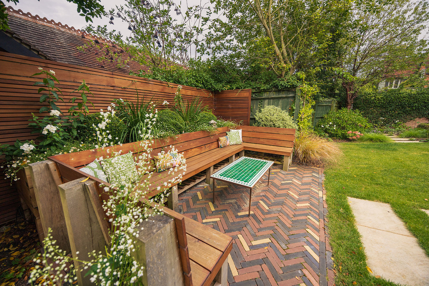 Rear garden seating