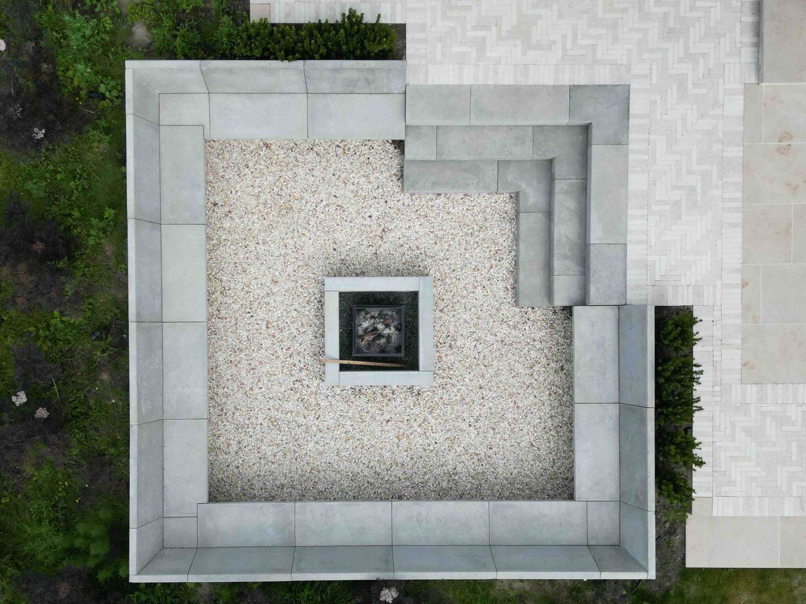 Bespoke sunken fire pit