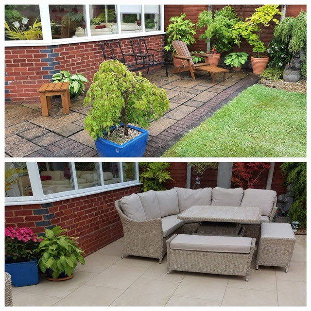Concrete slabs to porcelain