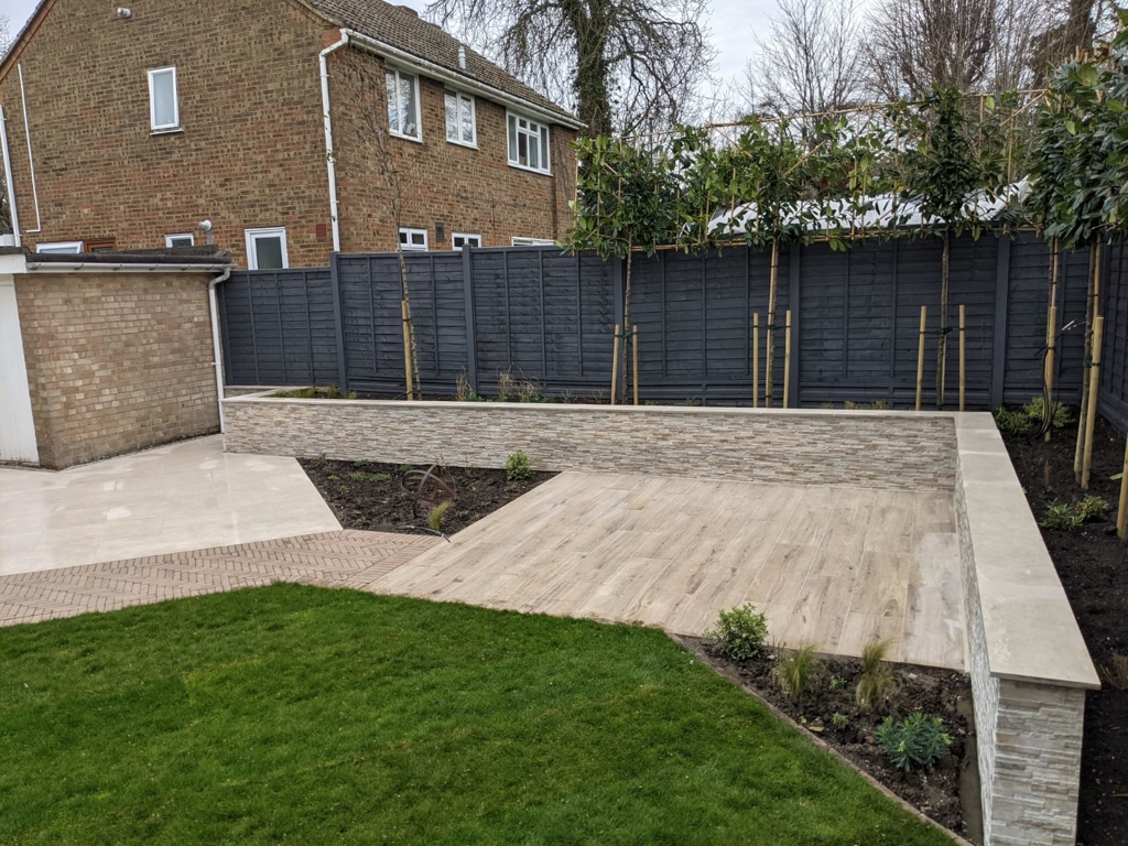 Wall with cladding