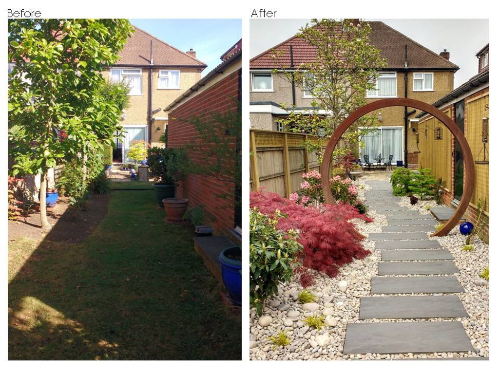 Japanese garden – Northolt – Before & after