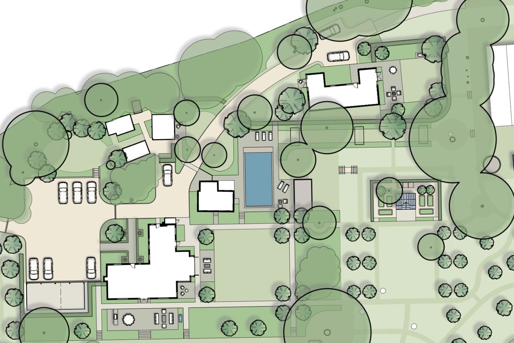 Detail of Large Rural Landscape Plan