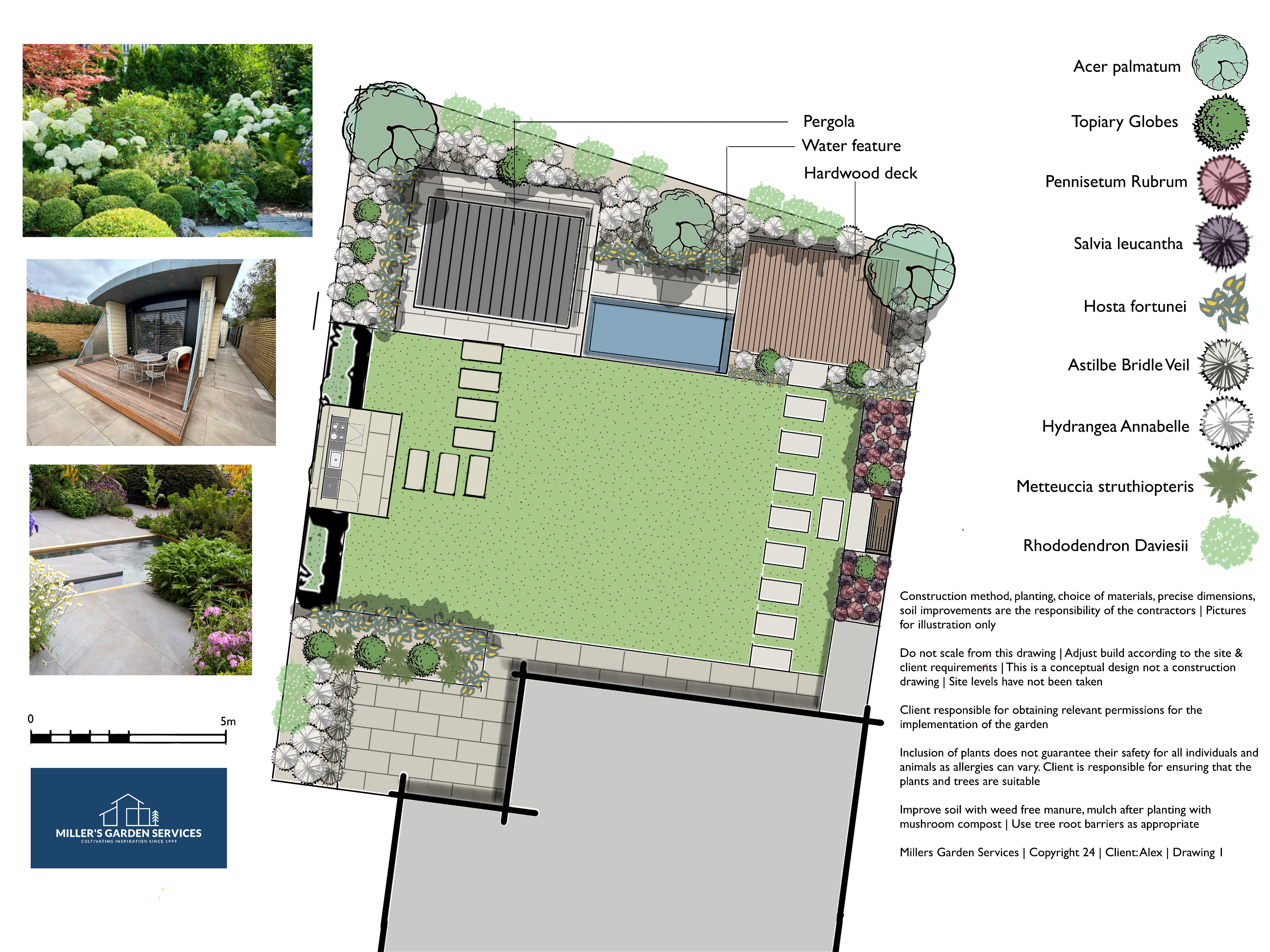 A modern garden design 