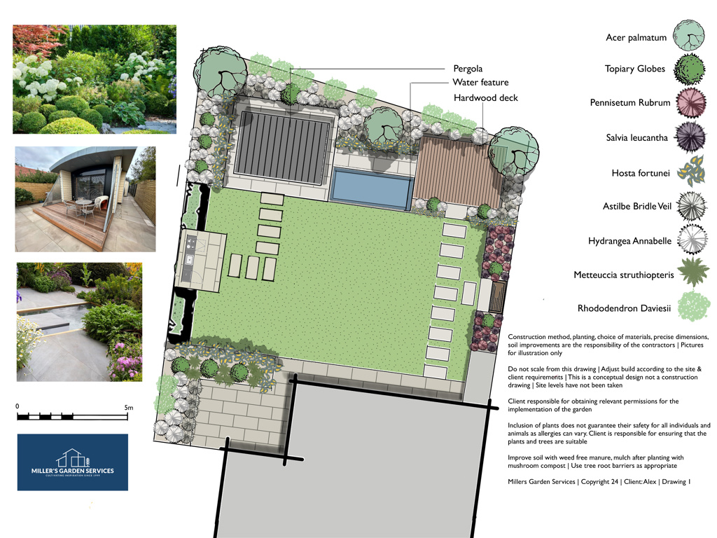 A modern garden design