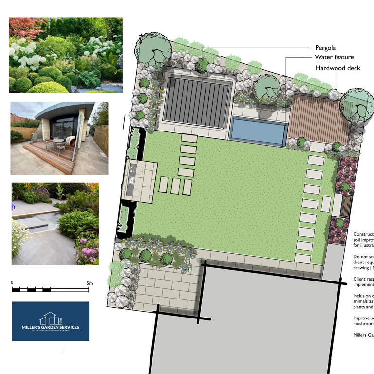 A modern garden design