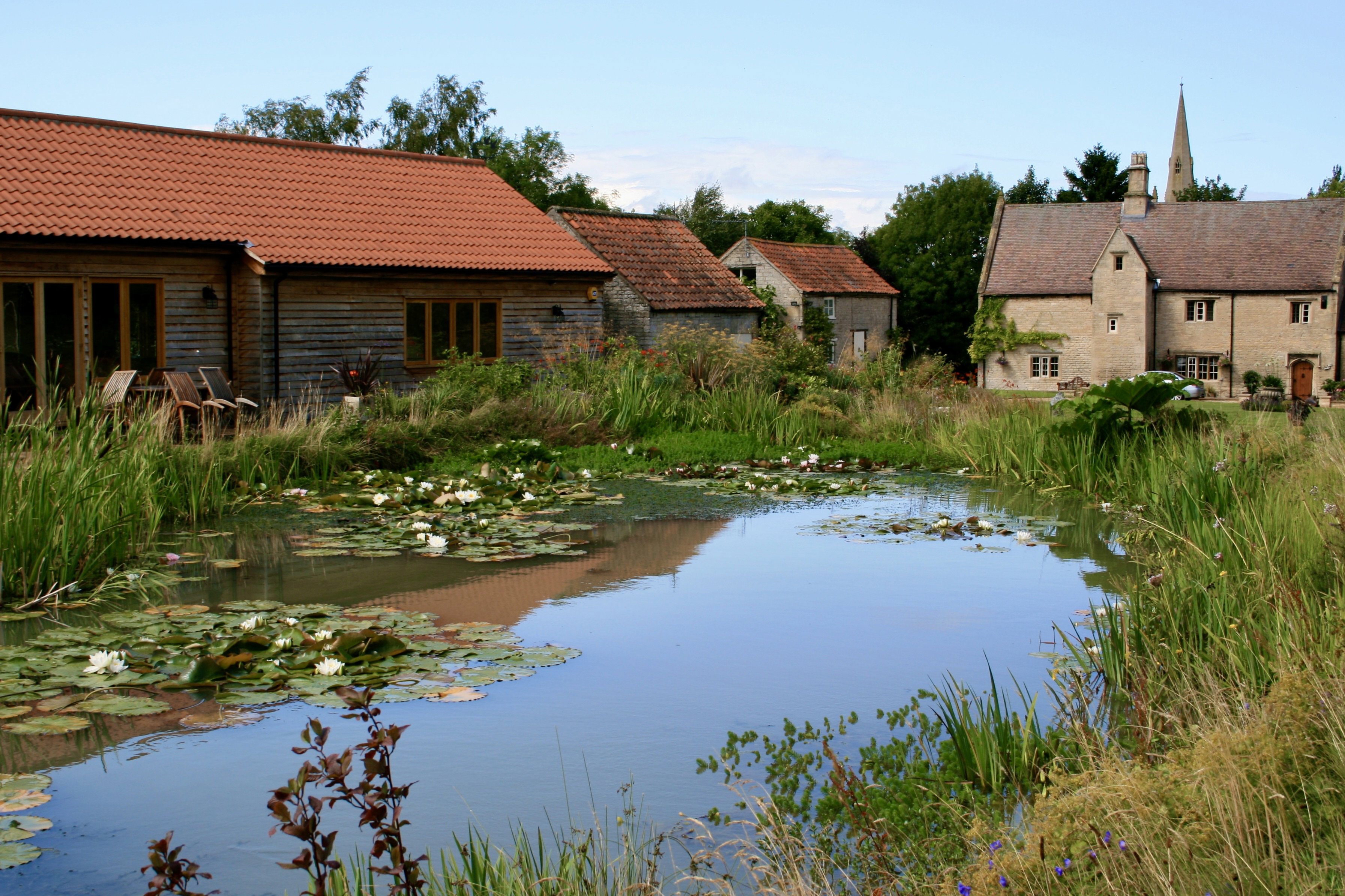 A rural retreat with water