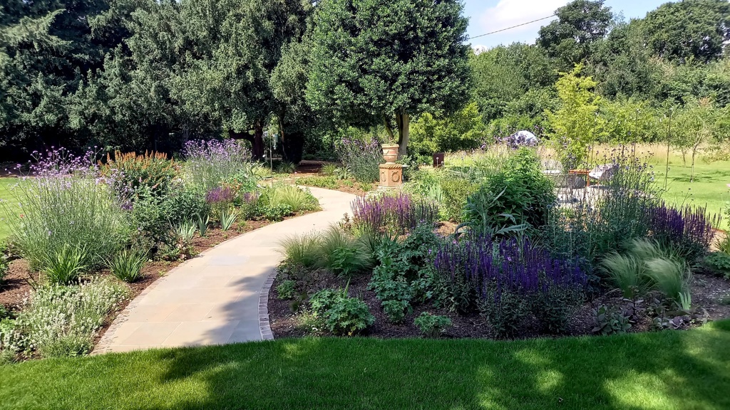 Pathways leading you through the garden