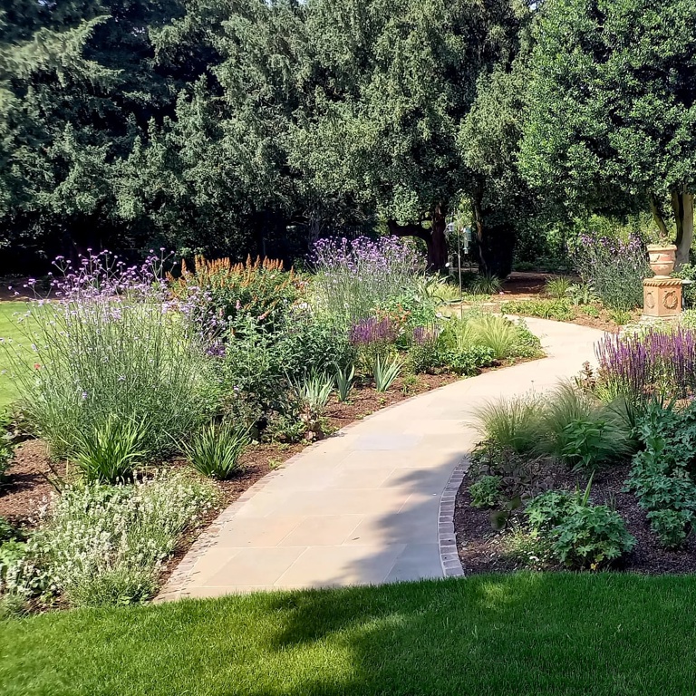Pathways leading you through the garden