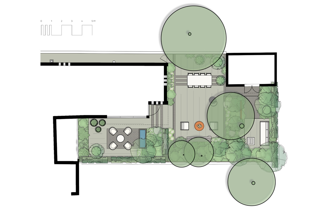 City Rear Garden Design Masterplan