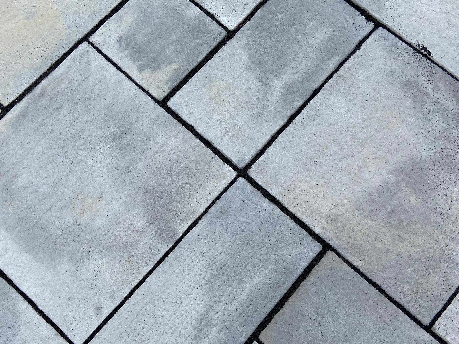 Grey Pavings with Black Pointing Gaps