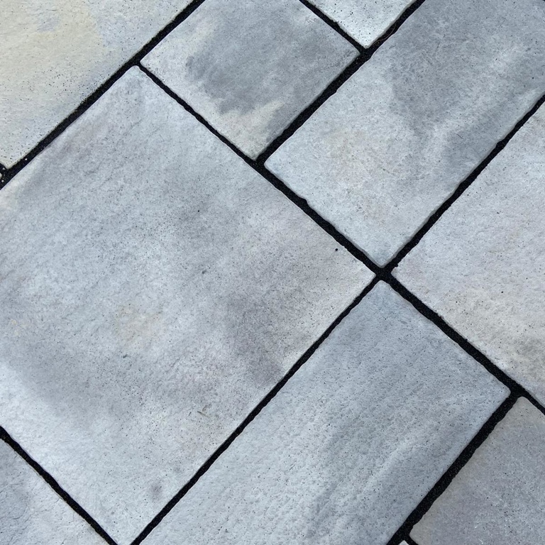 Grey Pavings with Black Pointing Gaps
