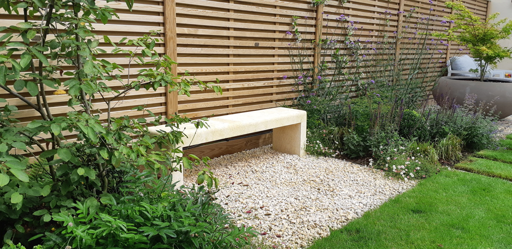 Limestone bench